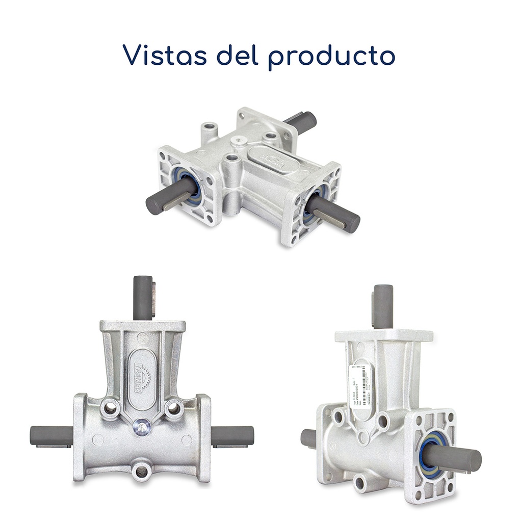 Vistas Caja de reenvío transmisión angular serie RL 31 salida simple "L" 1:1