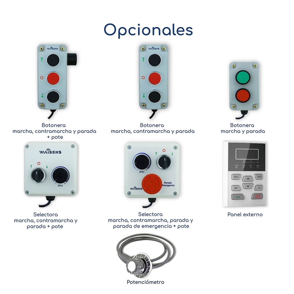 Accesorios opcionales Variador de Frecuencia Gtake GK610 0,5 hp 220 V