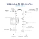 Diagrama conexiones Variador de Frecuencia Andeli ADL180M 1 hp 220 V