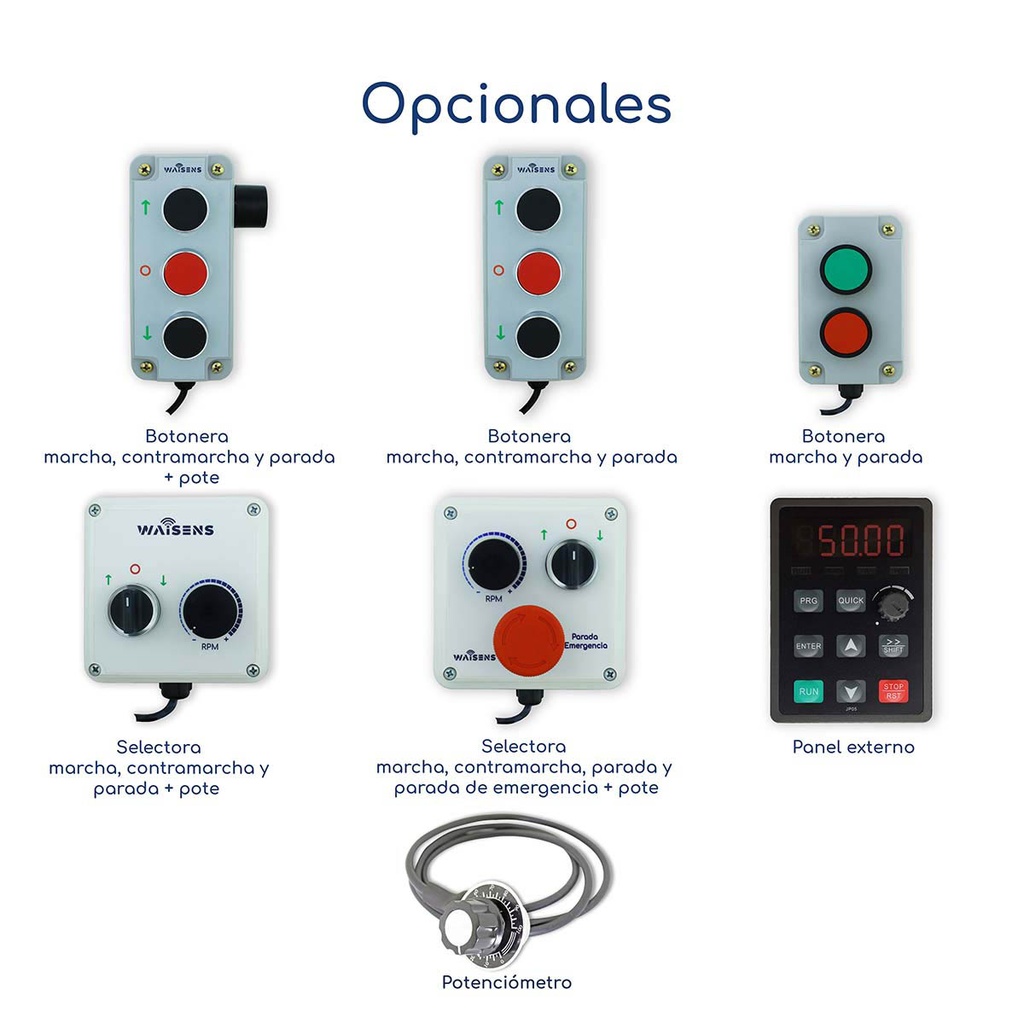 Accesorios opcionales Variador de Frecuencia Powtran PI150 0,5 hp 220 V