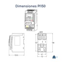 Dimensiones Variador de Frecuencia Powtran PI150 0,5 hp 220 V