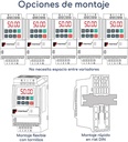 Opciones montaje Variador de Frecuencia Powtran PI150 0,5 hp 220 V