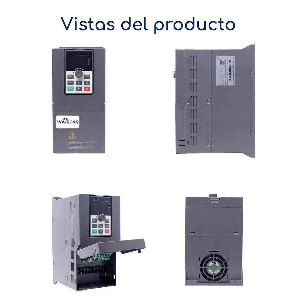 Vistas Variador de Frecuencia Powtran PI500 5,5 hp 220 V