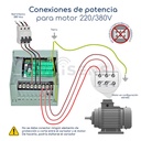 Conexiones potencia Variador de Frecuencia Powtran PI500 5,5 hp 220 V