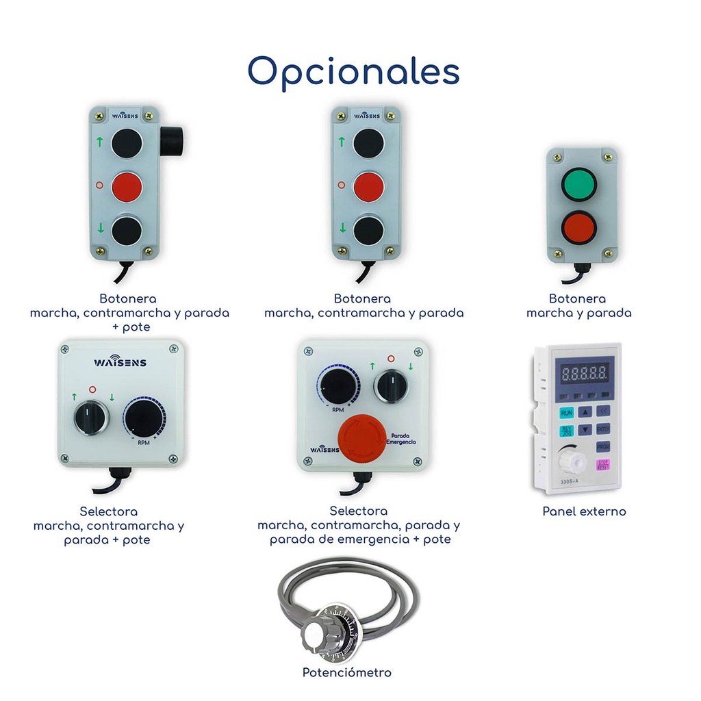 Accesorios opcionales Variador de Frecuencia Gtake GK100 0,5 hp 220 V