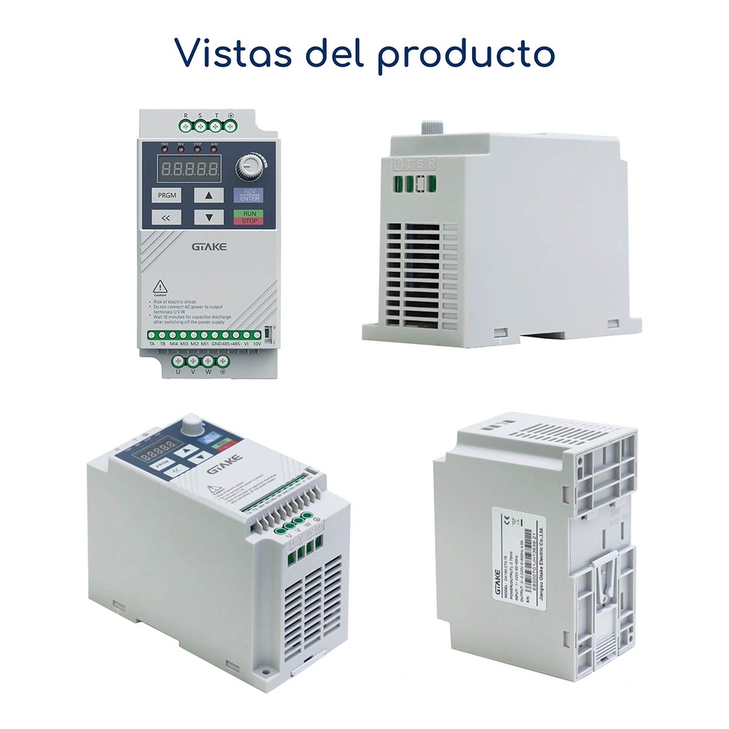 Vistas Variador de Frecuencia Gtake GK150 0,5 hp 220 V