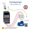 Conexiones potencia Combo de motorreductor con variador de frecuencia PI150 0,12 HP 220 V