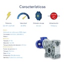 Caracteristicas Motorreductor trifasico Waisens 0.5 HP 9 RPM Eje 42 mm
