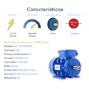 Caracteristicas Motor trifásico Kaifa 0,12 hp 1500 rpm con base B3