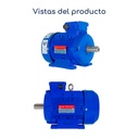 Vistas Motor trifásico Mec 0,12 hp 1500 rpm con base B3