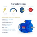 Caracteristicas Motor trifásico Mec 0,12 hp 1500 rpm con base B3