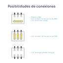 Conexiones Motor trifásico Tem 0,12 hp 1500 rpm con base B3