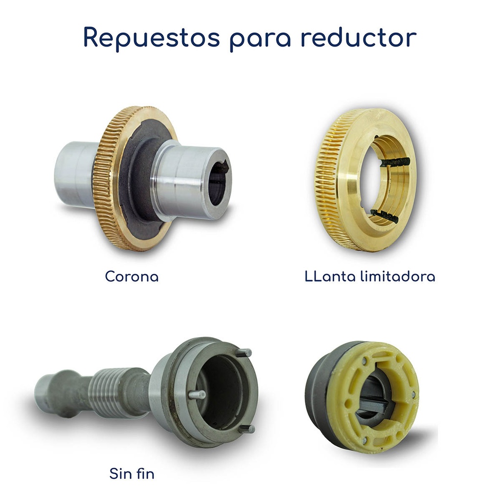 Repuestos Reductor de Velocidad Italiano STM RMI 28 Relación 1:7 C56 B14 Eje 14 mm