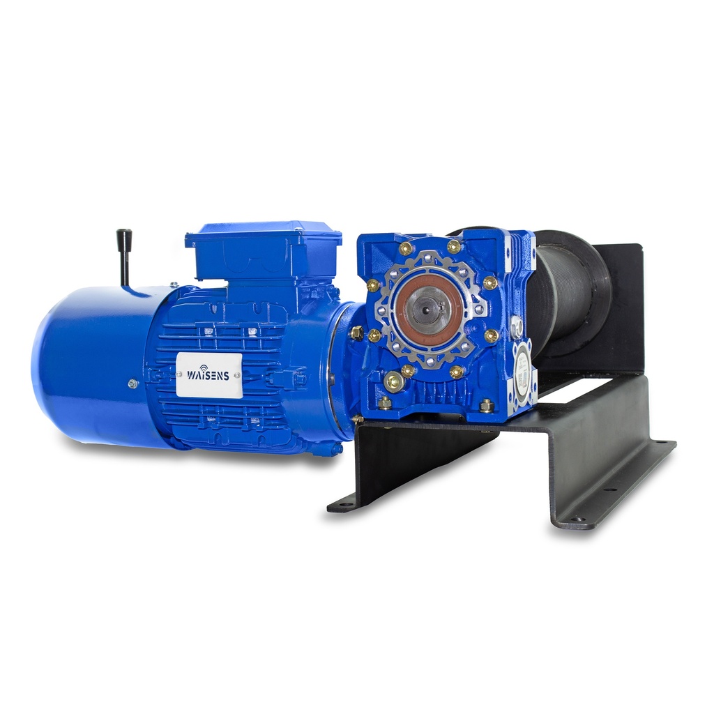 Grupo motriz para montacragas con motor con freno