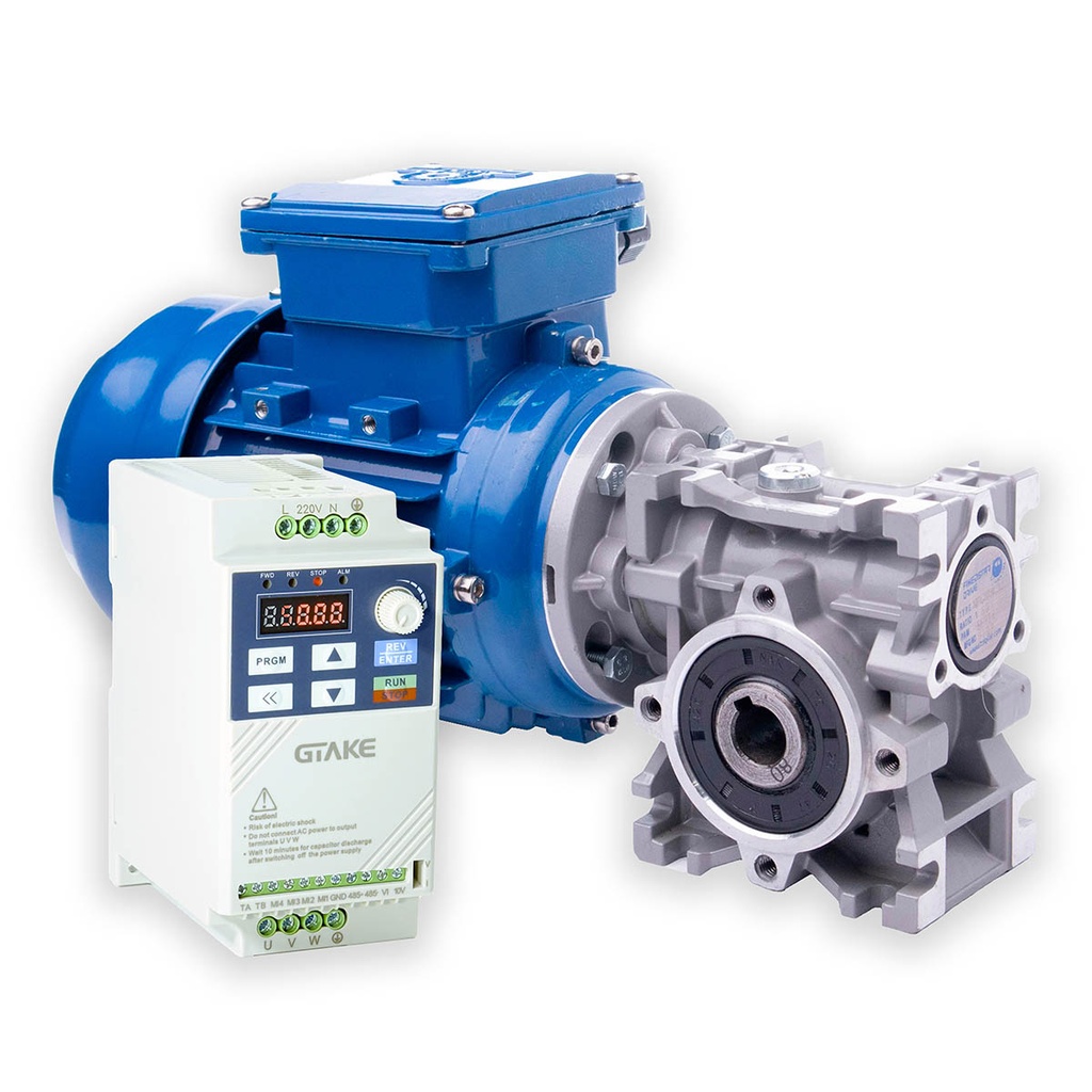 Motorreductor con variador de frecuencia GK150 220V